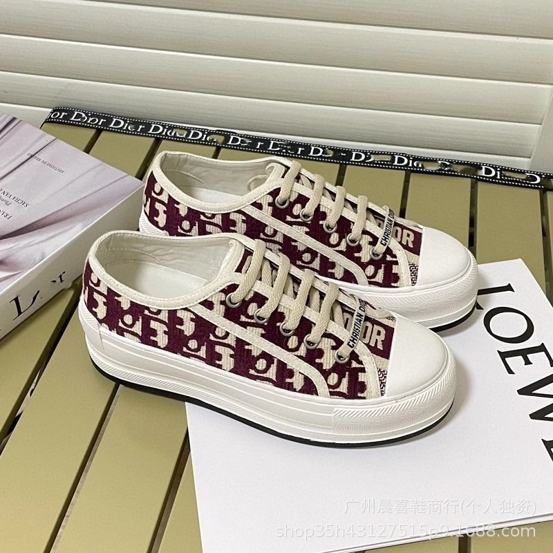 Thick Sole Wine Red