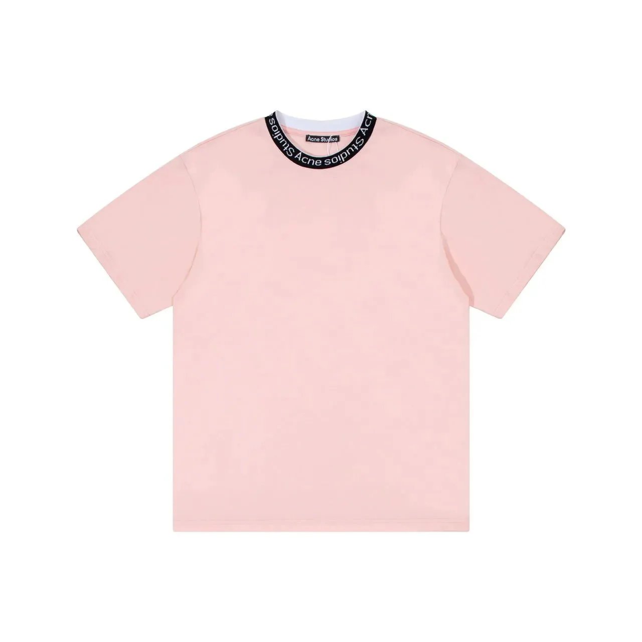 Pink Ribbed Neckline Letters