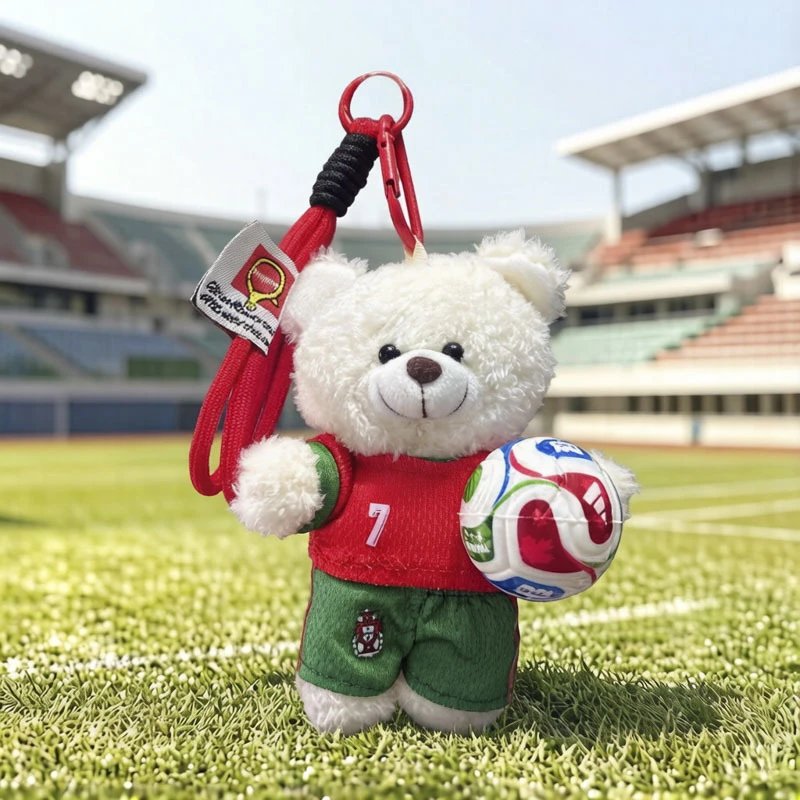 White Bear-Red and Green Jersey-Color Football