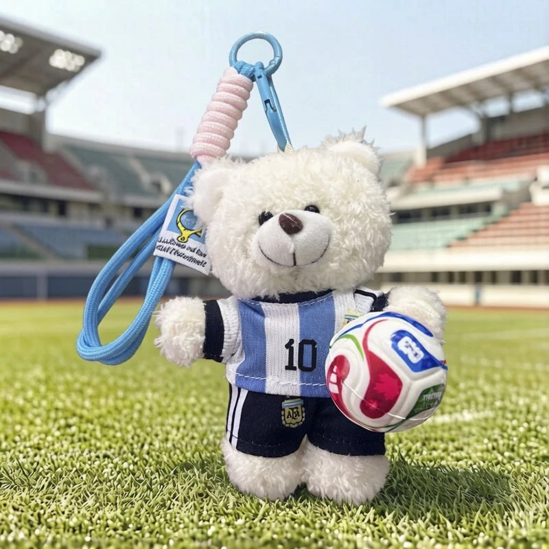 White Bear-Blue and White Jersey-Color Football