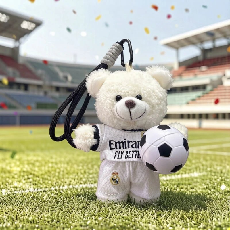 White Bear-White Jersey-Black and White Football