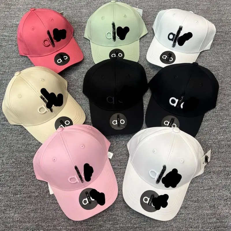 Alo new yoga hat men's and women's hard top baseball cap duckbill cap couple's breathable sports sun protection hat -10