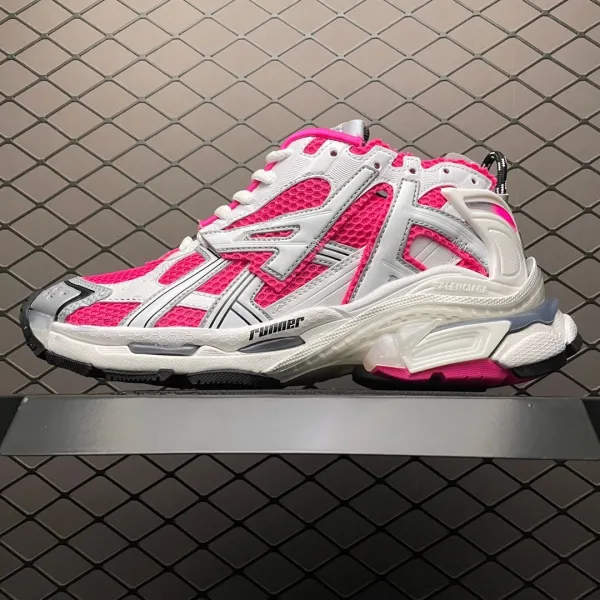 Balenciaga Runner Neon Green White Sneakers Chunky Sneakers - 8