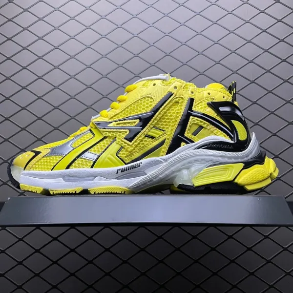 Balenciaga Runner Neon Green White Sneakers Chunky Sneakers - 15