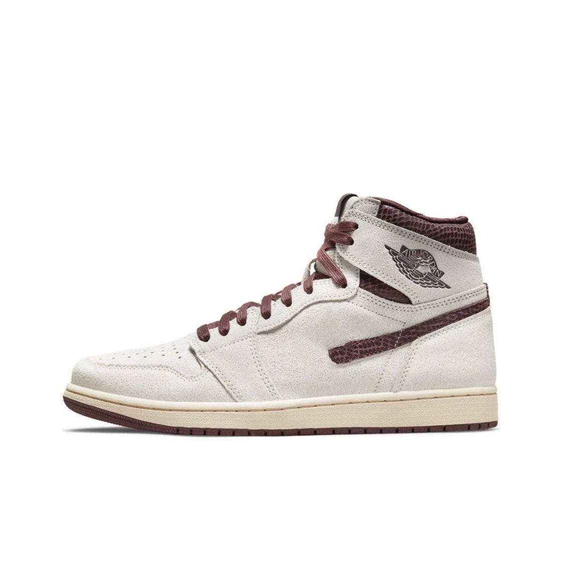 Jordan Sneakers High-Top Lace-Up Basketball — Gray-brown