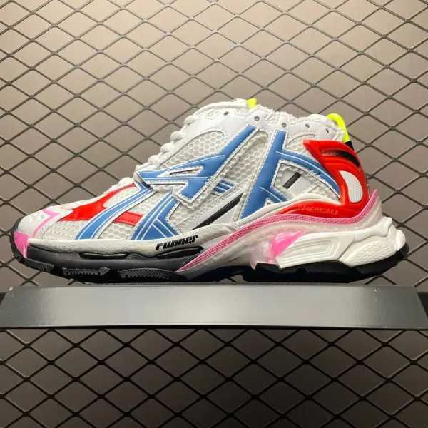 Balenciaga Runner Neon Green White Sneakers Chunky Sneakers - 10