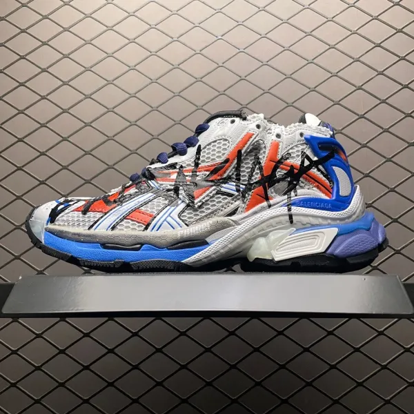 Balenciaga Runner Neon Green White Sneakers Chunky Sneakers - 14