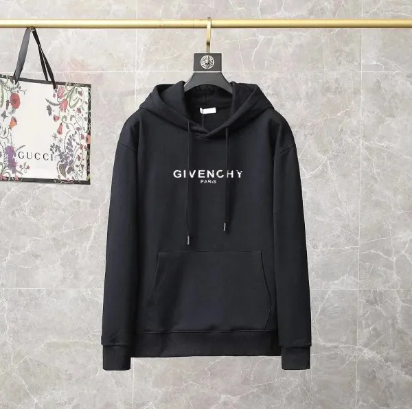 Givenchy Logo Hoodie Black - 1