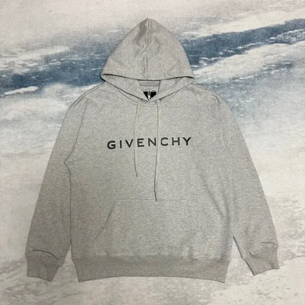 Givenchy Logo Hoodie Gray Hoodie - 1
