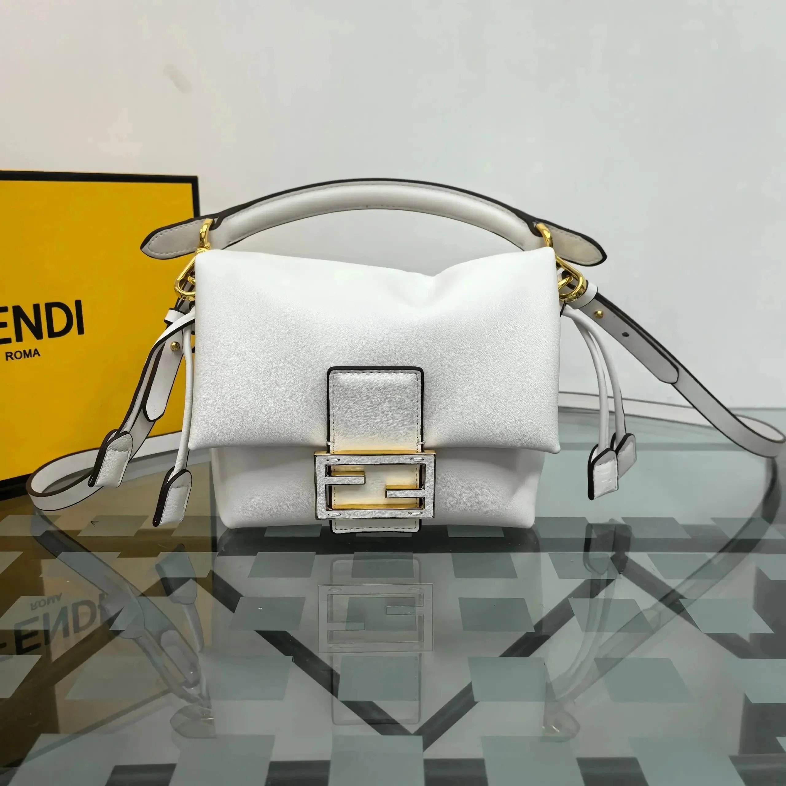 Unbranded Handbags Structured Top-Handle Turn-Lock Handbag — 16-10-13