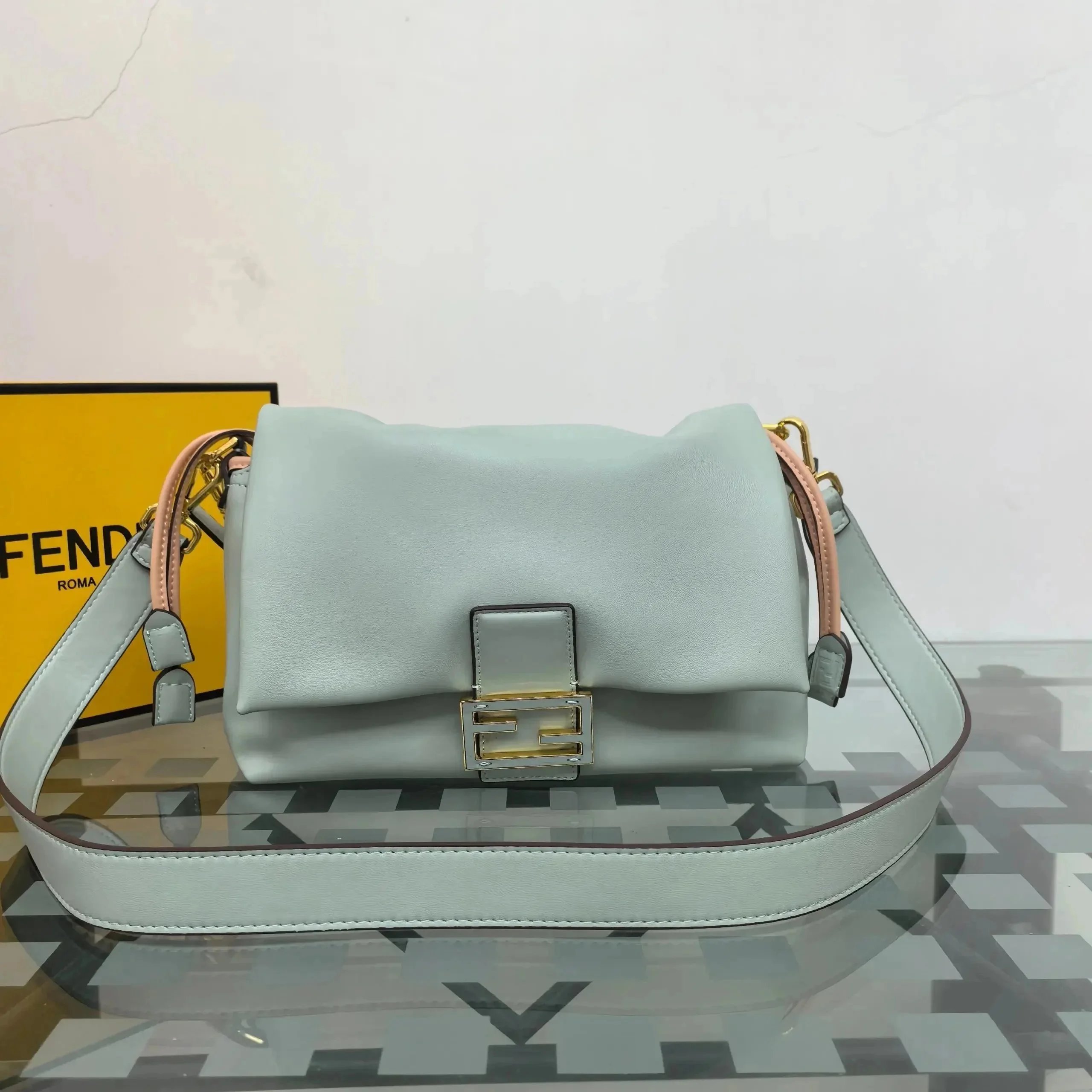 Unbranded Handbags Structured Top-Handle Turn-Lock Handbag — 26.5- 18-8.5