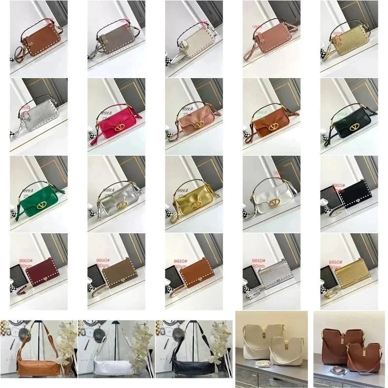 Valentino Garavani VLogo Flap Bag Gold Metallic Shoulder Bag - 2