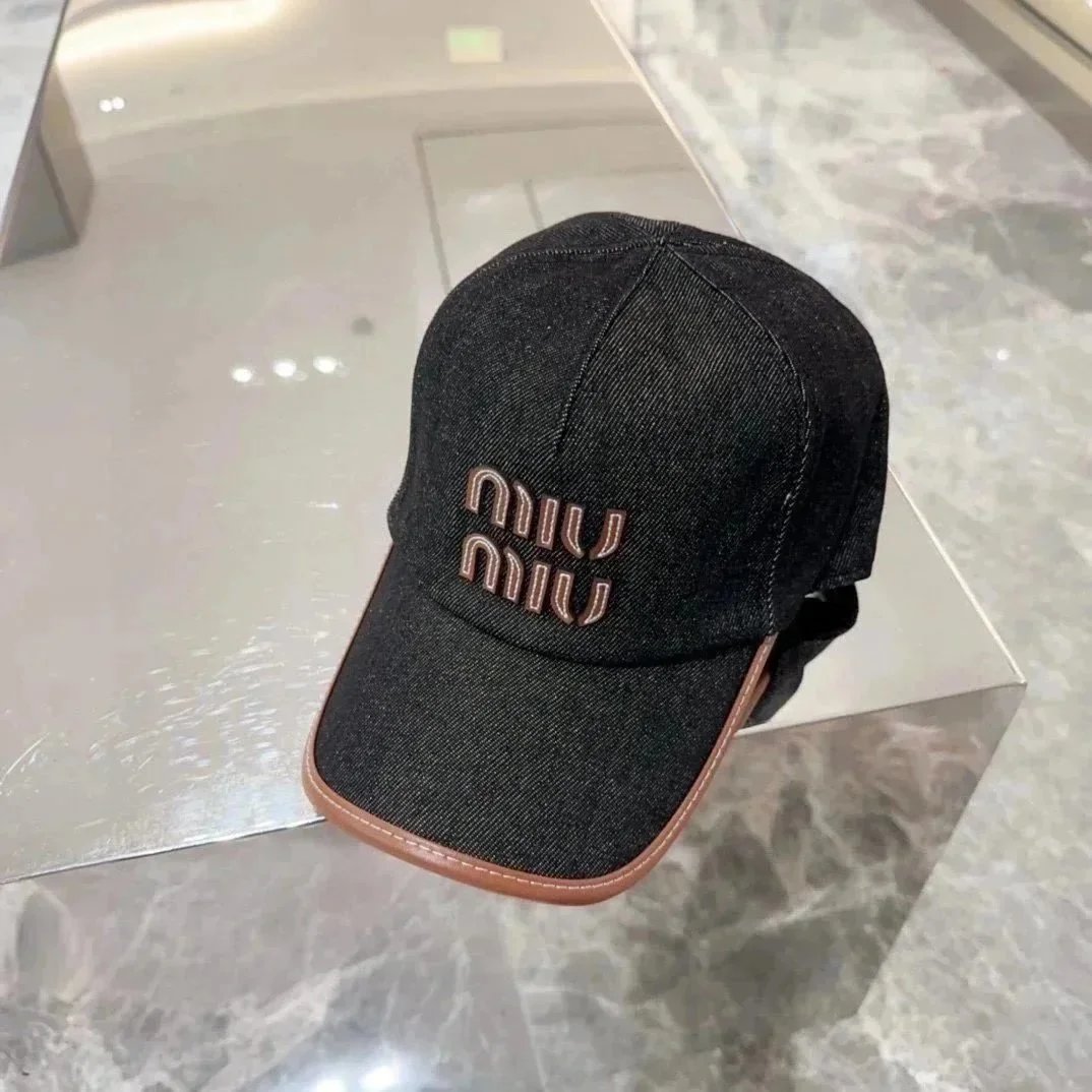 Miu Miu Logo Band Straw Boater Hat Black Pink - 4