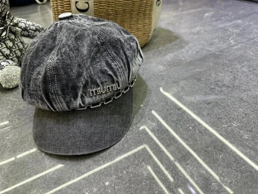 Miu Miu Logo Band Straw Boater Hat Black Pink - 2