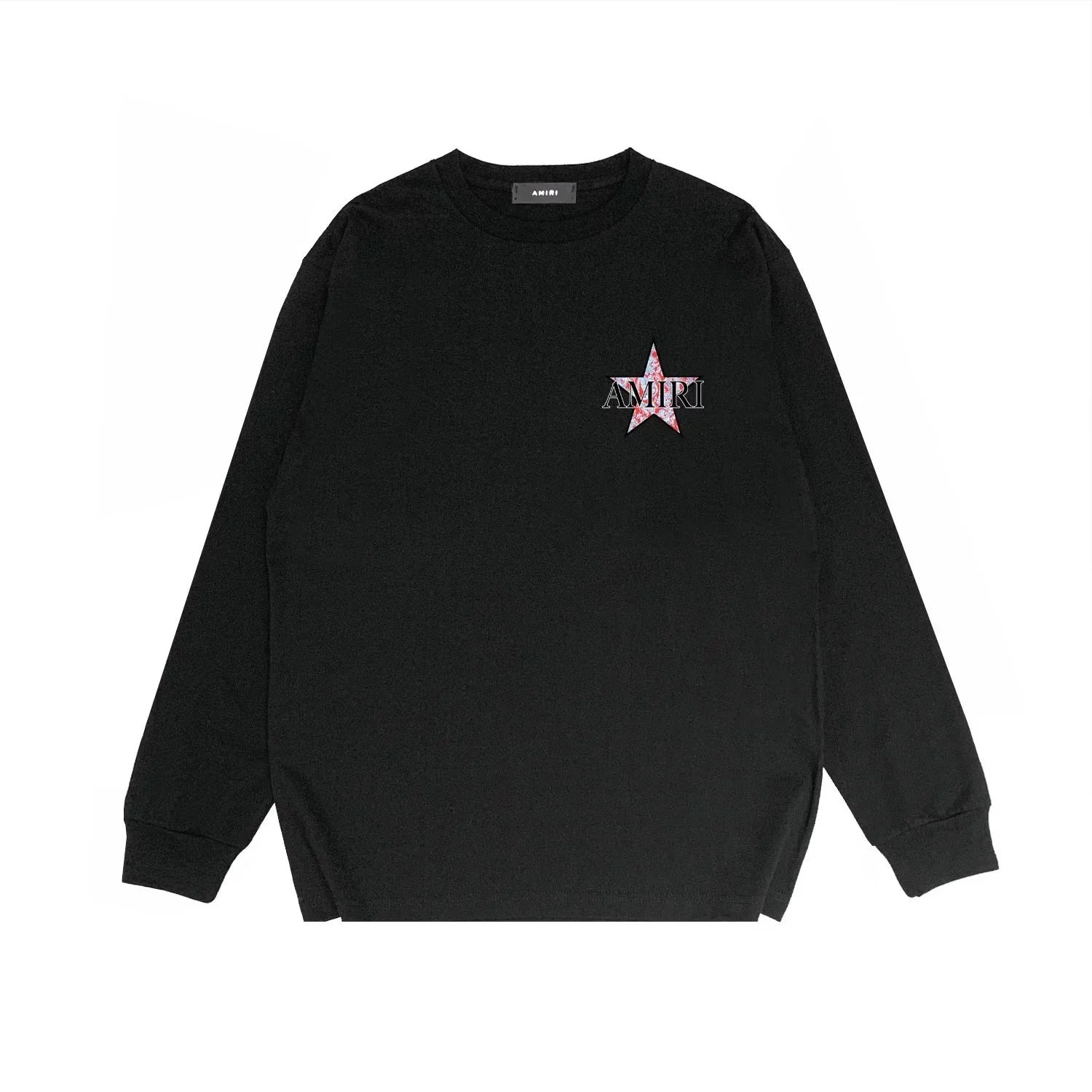 Amiri Gradient Logo Black Long-Sleeve Tee - 13