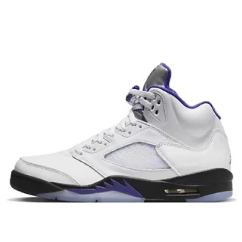 AJ5 Original Box Authentic White Blue