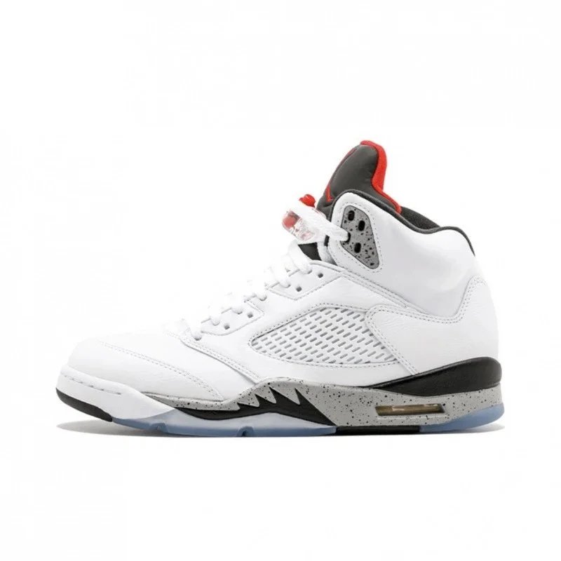 AJ5 Original Box Authentic White Cement