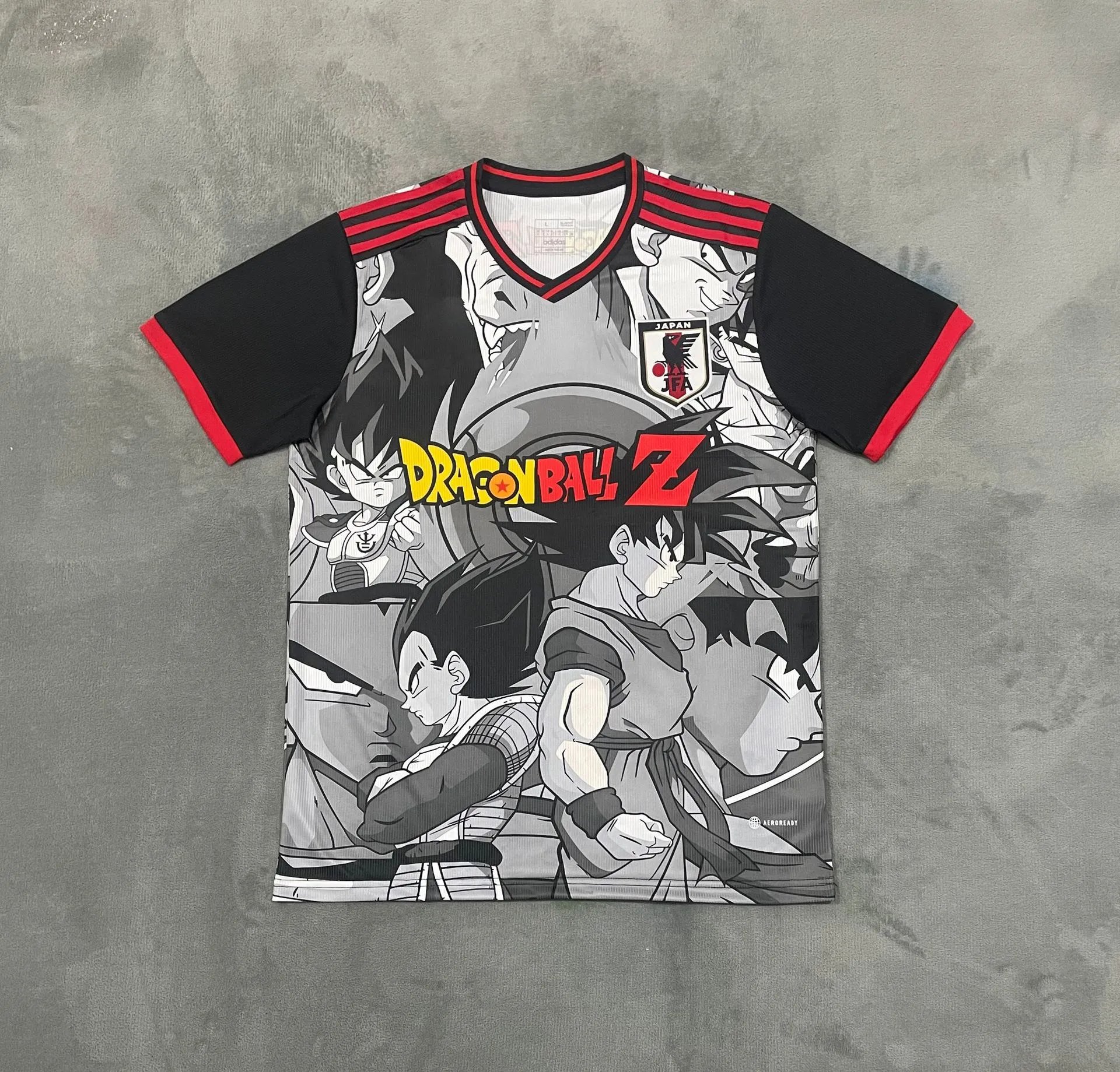 Black and Gray Dragon Ball Saiyan