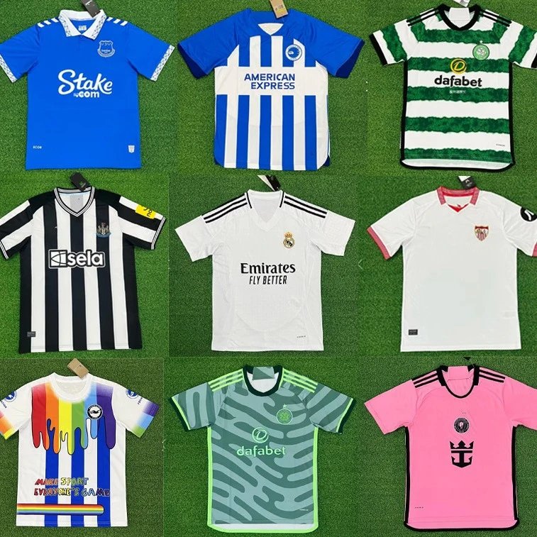 Chelsea, Brighton, Everton, Celtic, West Ham, Newcastle Football Jerseys