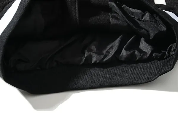 Fear of God Essentials Varsity Jacket Black and White Outerwear Jacket - 9
