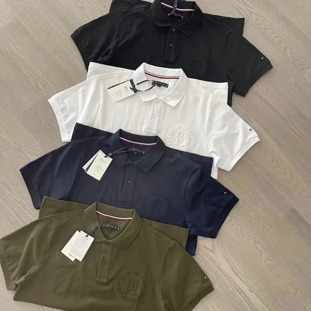 Tommy Hilfiger Shirts Short-Sleeve Polo Shirt with Tonal Crest Embroidery product detail image 1