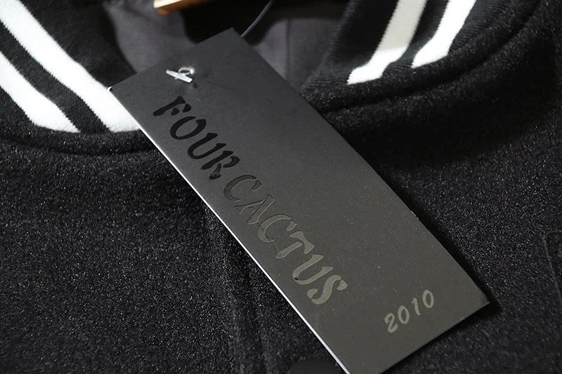 Design Varsity Jacket Black and White Letterman Jacket Outerwear Jacket - 5