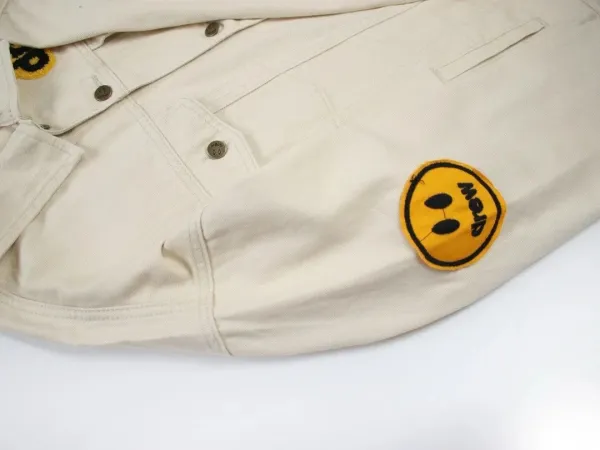 Drew House Smiley Patch Denim Jacket Beige - 6