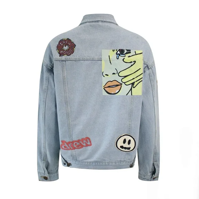 Drew Jackets Graphic Patch Denim Jacket product detail image 7