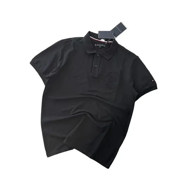 Tommy Hilfiger Shirts Short-Sleeve Polo Shirt with Tonal Crest Embroidery product detail image 2