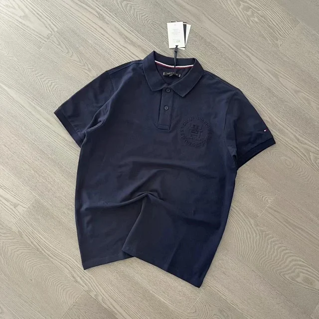 Tommy Hilfiger Shirts Short-Sleeve Polo Shirt with Tonal Crest Embroidery product detail image 4