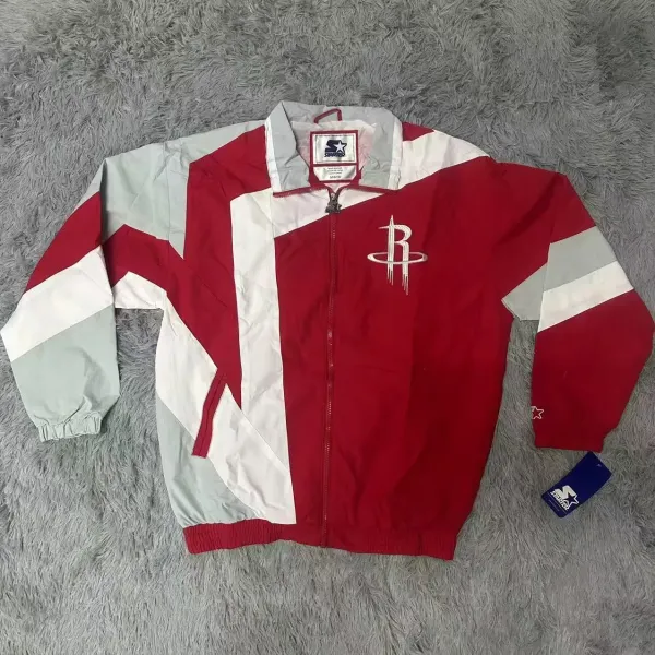 Design Starter Oakland Raiders Colorblock Windbreaker Jacket Outerwear.windbreaker - 3