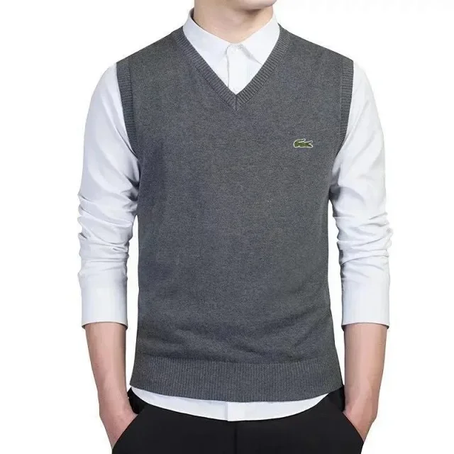 Lacoste Knitwear Crewneck knit sweater with crocodile logo product detail image 9
