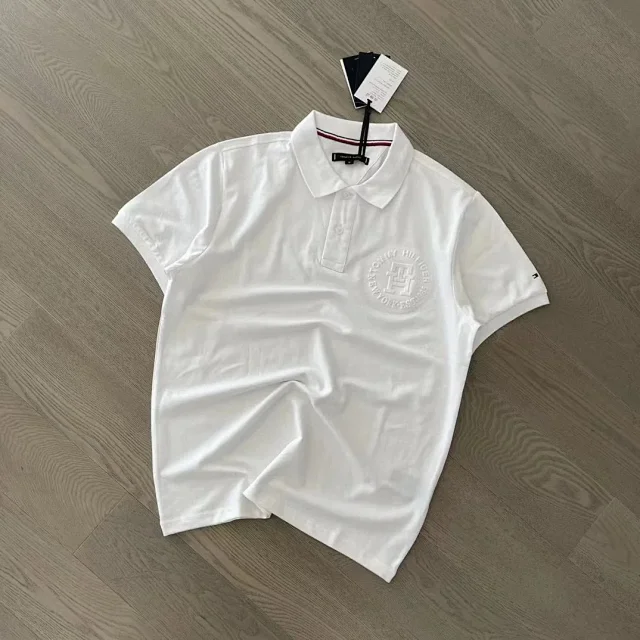 Tommy Hilfiger Shirts Short-Sleeve Polo Shirt with Tonal Crest Embroidery product detail image 3