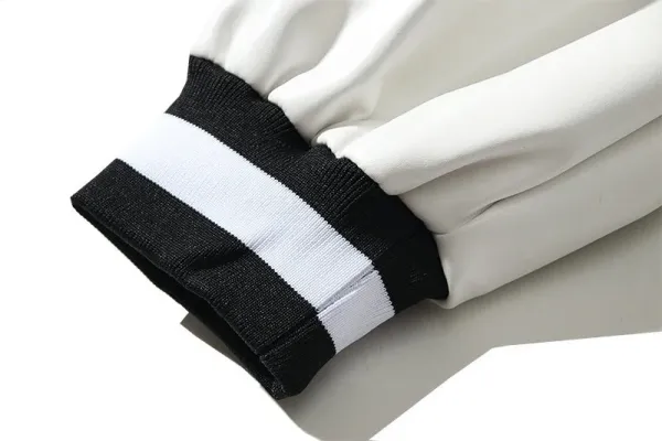 Fear of God Essentials Varsity Jacket Black and White Outerwear Jacket - 10