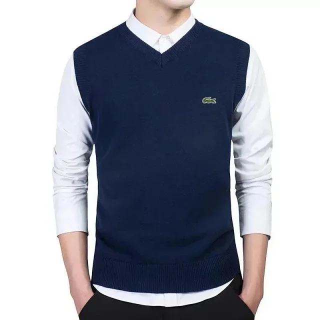 Lacoste Knitwear Crewneck knit sweater with crocodile logo product detail image 11
