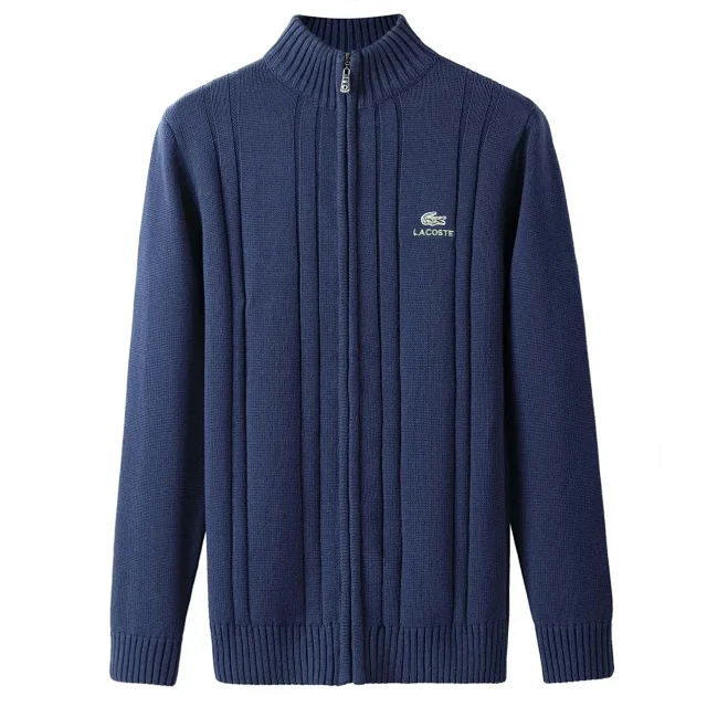 Lacoste Knitwear Crewneck knit sweater with crocodile logo product detail image 7