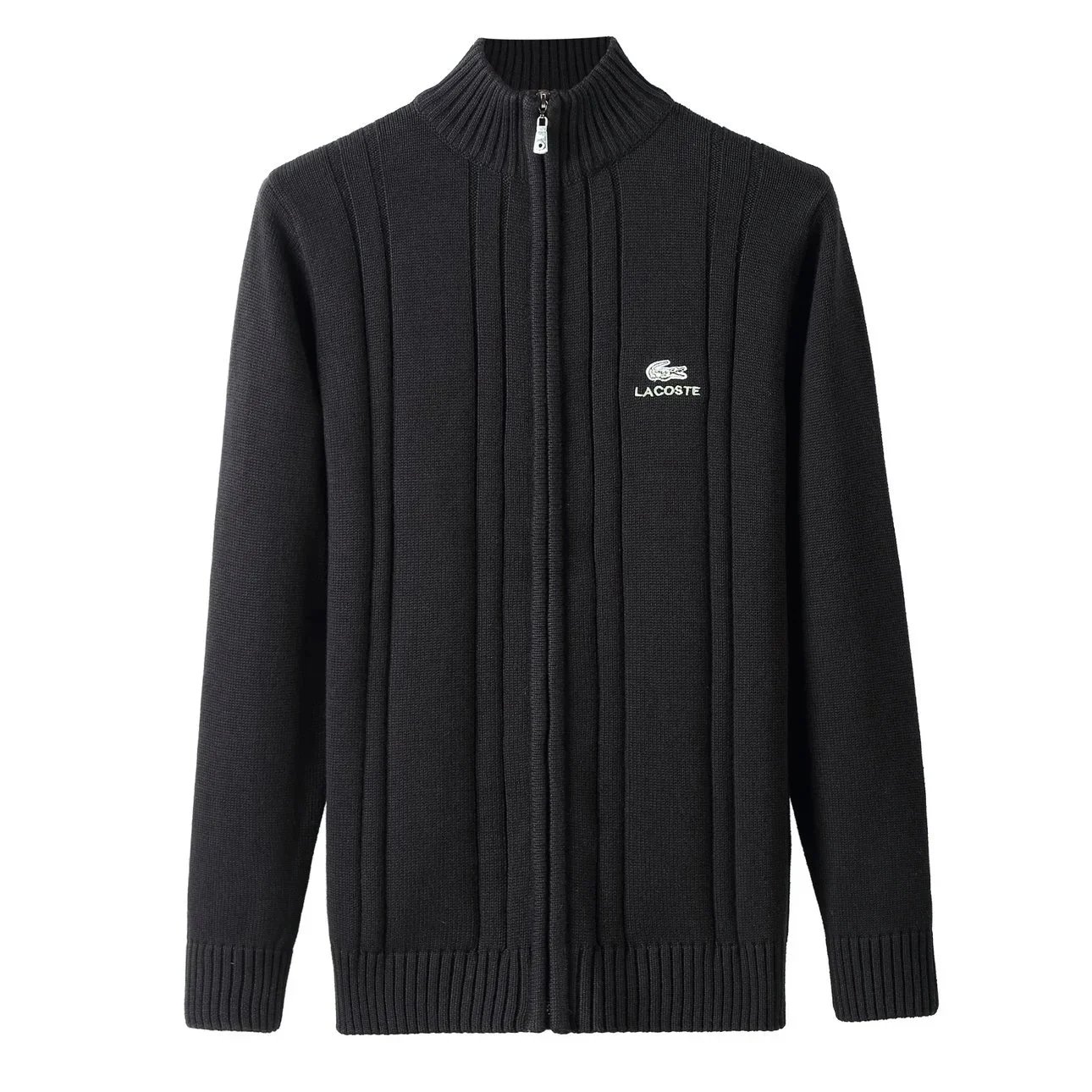 Lacoste Knitwear Crewneck knit sweater with crocodile logo image 6