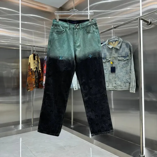 Louis Vuitton Monogram Washed Denim Jeans - 4