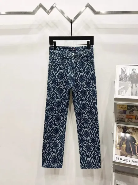 Isabel Marant Étoile Pixel Snake Print Jeans - 1