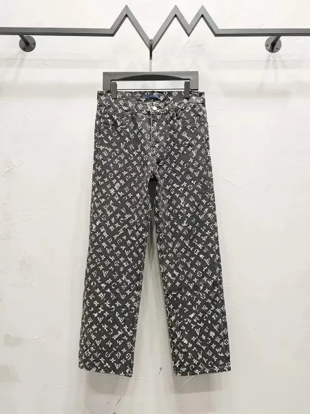Louis Vuitton Monogram Denim Jeans Black - 1