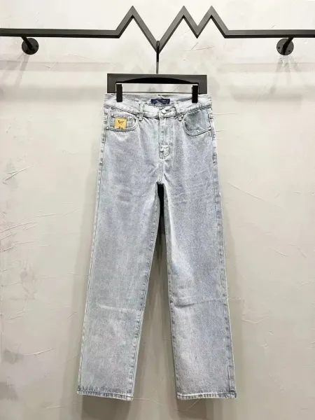 Louis Vuitton Monogram Denim Jeans Light Wash Jeans - 1
