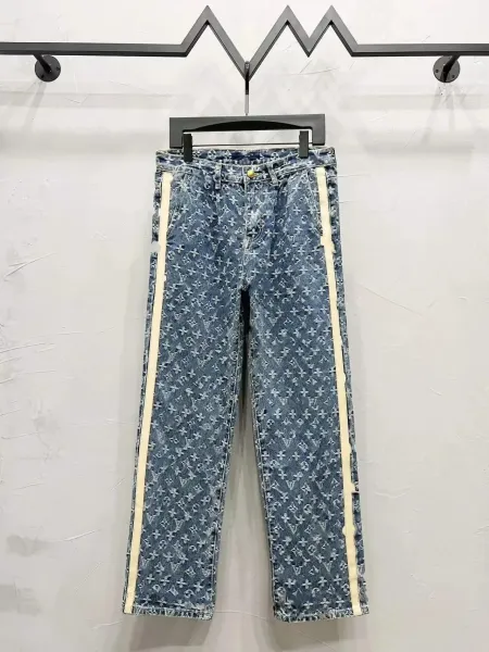 Louis Vuitton Monogram Denim Jeans Blue - 1