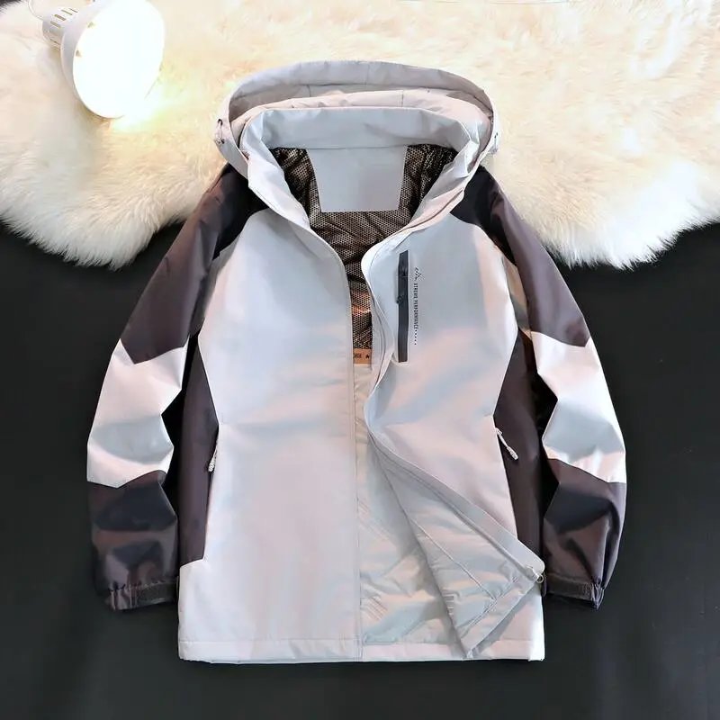 Women's Hooded Graphene Thermal Jacket, Windproof Couple Mountaineering Coat, Outdoor Jacket for Men