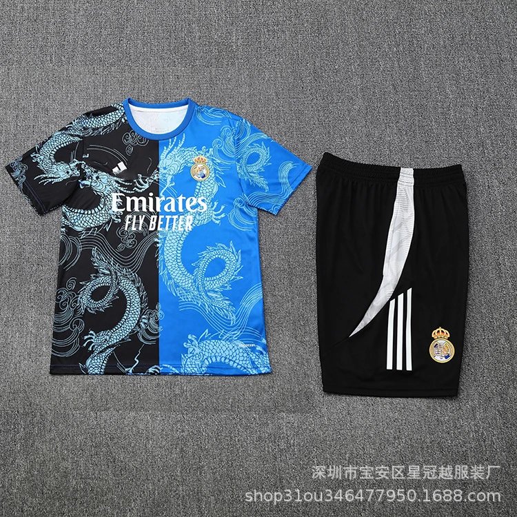 Adidas Football Jerseys Short-Sleeve Training Jersey and Shorts Set — A-25-26 HM(5)