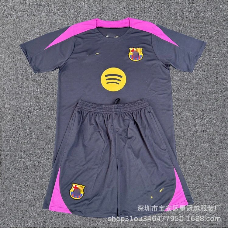 Adidas Football Jerseys Short-Sleeve Training Jersey and Shorts Set — A-25-26 BS(6)