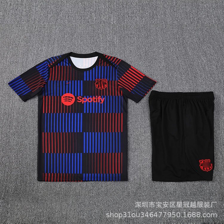 Adidas Football Jerseys Short-Sleeve Training Jersey and Shorts Set — A-25-26 BS(1)