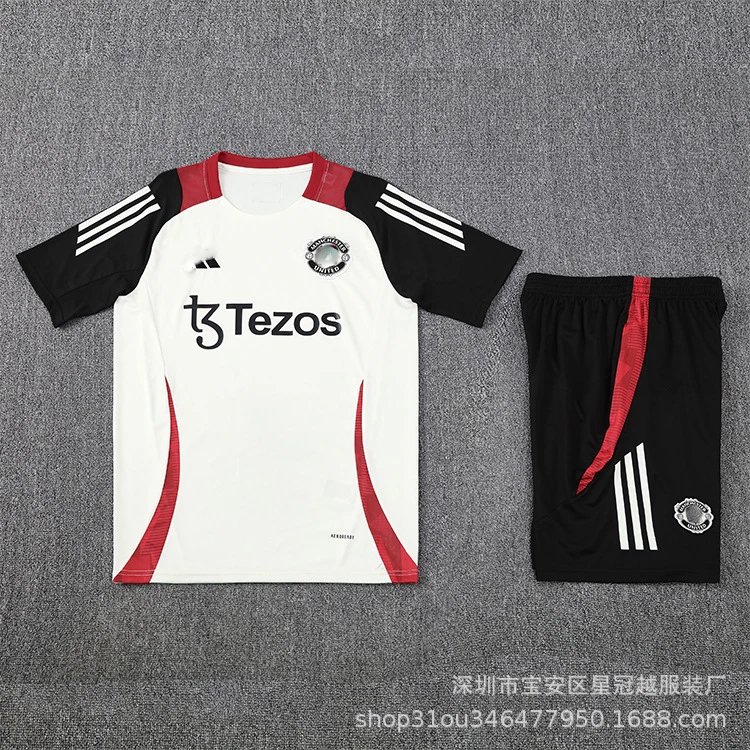 Adidas Football Jerseys Short-Sleeve Training Jersey and Shorts Set — A-25-26 ML(1)