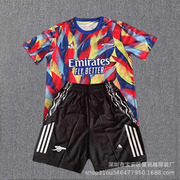 Adidas Football Jerseys Short-Sleeve Training Jersey and Shorts Set — A-25-26 ASN(3)