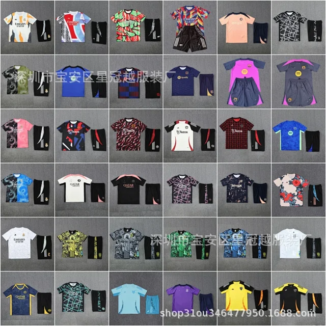Adidas Football Jerseys Short-Sleeve Training Jersey and Shorts Set product detail image 1