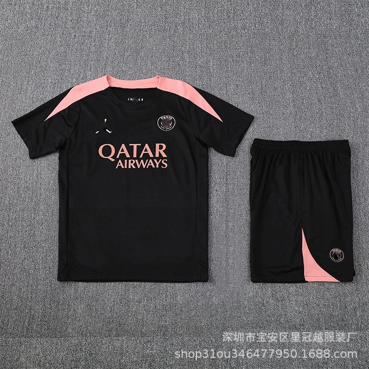 Adidas Football Jerseys Short-Sleeve Training Jersey and Shorts Set — A-25-26 BL(1)